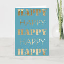 Search for aqua blue birthday cards Gold