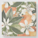 Search for flower pattern coasters Orange
