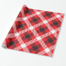 Search for red and black buffalo plaid wrapping paper White