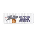 Search for bat return address labels Typography