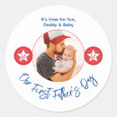 Search for first fathers day stickers Typography