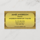 Search for performer business cards Gold