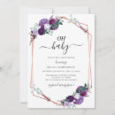 Search for rose gold geometric invitations Floral