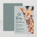 Search for cute giraffe invitations Oh baby