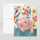 Search for baby pig postcards Farm animals