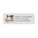 Search for sewing machine return address labels Seamstress