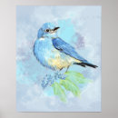 Search for bluebird watercolor posters Birds