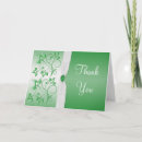 Search for emerald green white thank you cards Floral