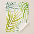 Search for green palm leaf blankets Jungle