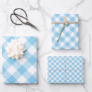 Search for blue and white gingham wrapping paper Stylish