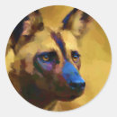 Search for african wild dogs stickers Painted dog