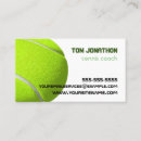 Search for tennis business cards Modern