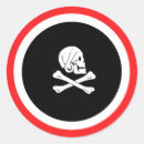 Search for black and white skull stickers Jolly roger