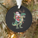 Search for dinosaur with santa christmas tree decorations Funny