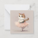 Search for dancing horizontal note cards Ballerina