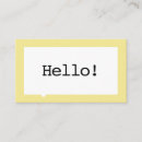 Search for special business cards Yellow