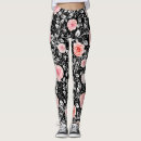 Search for black pink rose leggings Roses