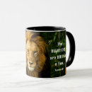 Search for black lion mugs Bible verse