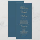 Search for navy and gold wedding programs Modern