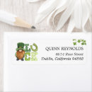 Search for leprechauns return address labels Green