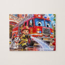 Search for firefighter puzzles Fire truck