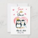 Search for penguin save the dates Heart