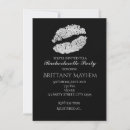Search for silver hens party invitations Lips