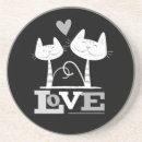 Search for black and white cat coasters Animal lover