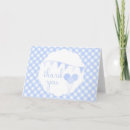 Search for gingham thank you cards Blue
