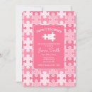 Search for puzzle piece invitations Pink