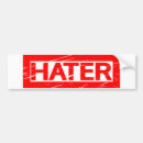 Search for hater bumper stickers Funny