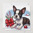 Search for boston terrier christmas cards Cute