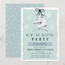 Search for blue ice skates invitations Winter