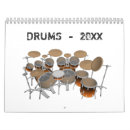 Search for musical instrument calendars Drums