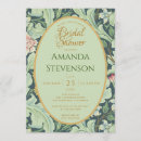 Search for mint and gold bridal shower invitations Botanical