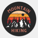 Search for mountain hiking stickers Adventure