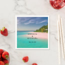 Search for beach wedding napkins Aqua