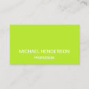 Search for lime green business cards Plain