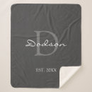 Search for family name blankets Monogrammed