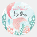 Search for mermaid girl stickers Mermaid birthday party