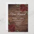 Search for rustic vow renewal invitations Burgundy