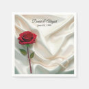 Search for red rose napkins Party
