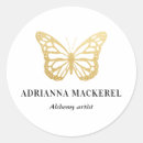 Search for elegant butterfly stickers Gold foil