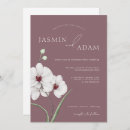 Search for purple orchid invitations Botanical