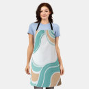 Search for brown and blue aprons Abstract