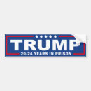 Search for anti trump bumper stickers Lock him up