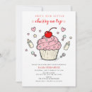 Search for cupcake baby shower invitations Cherry on top
