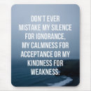 Search for silence mousepads Inspirational quote
