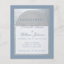 Search for elegant silver engagement party invitations Calligraphy