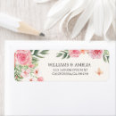 Search for winter flowers return address labels Chic